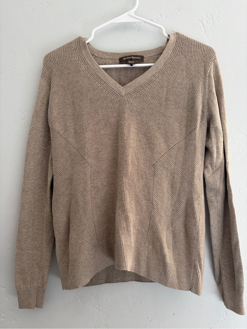 Tommy Bahama Light Brown V-Neck Women’s Sweater